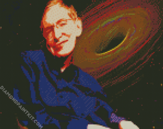 The Legend Stephen Hawking diamond painting