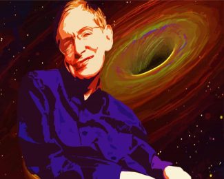 The Legend Stephen Hawking diamond painting