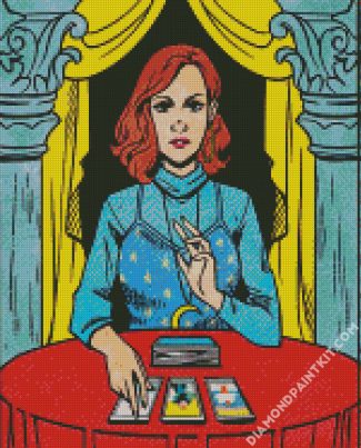 The Tarot Reader Illustration diamond painting