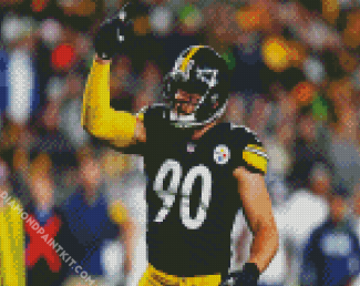 Tj Watt Pittsburgh Steelers diamond painting