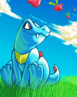 Totodile Art diamond painting