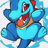 Totodile diamond painting