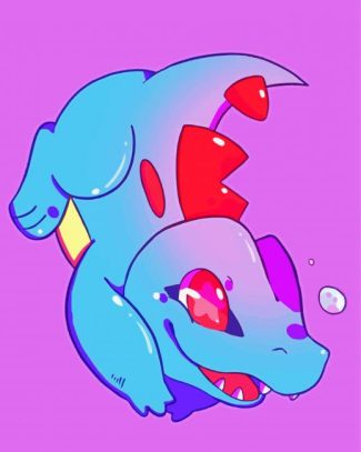 Totodile Pokemon diamond painting