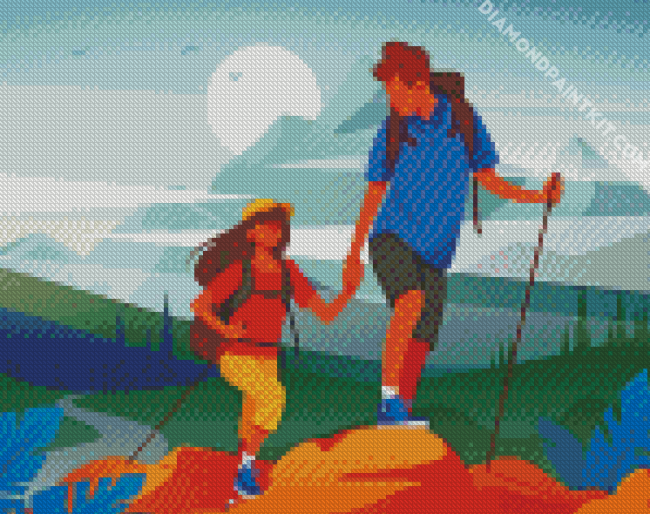 Traveler Couple diamond painting