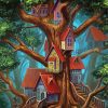 Treehouses diamond painting