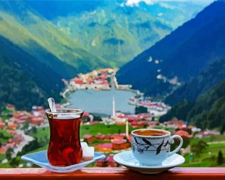 Turkish Coffee And Tea Trabzon diamond painting