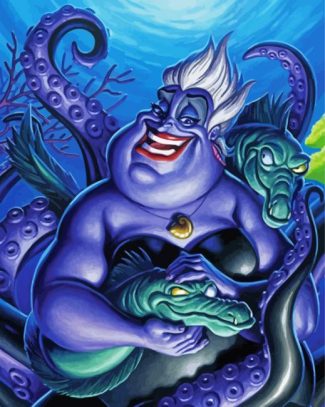 Ursula With Flotsam And Jetsam diamond painting