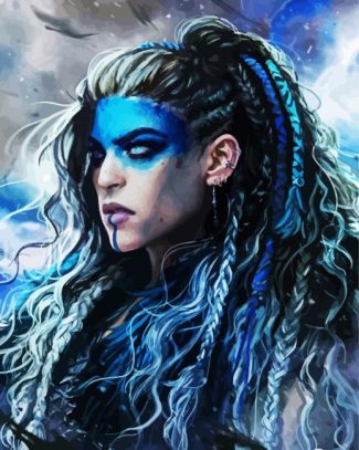 Viking Lady diamond painting