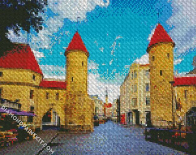 Viru Gate Tallinn Europe diamond painting