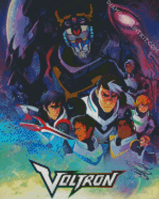 Voltron Legendary Defender Scfi Animation diamond painting