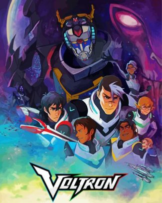 Voltron Legendary Defender Scfi Animation diamond painting