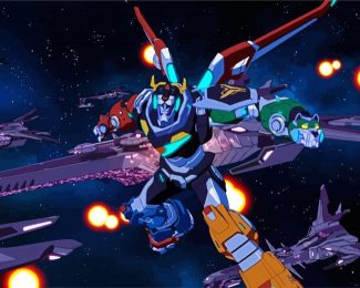 Voltron Space Robot diamond painting