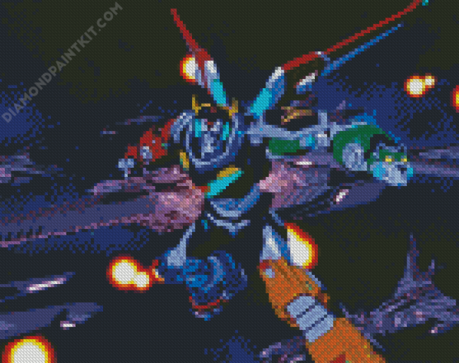 Voltron Space Robot diamond painting