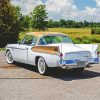 White Studebaker Car diamond painting