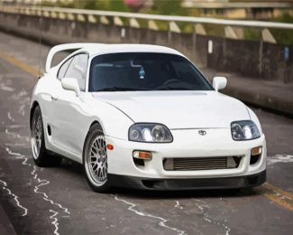 White Supra diamond painting