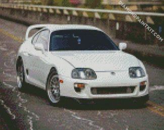 White Supra diamond painting