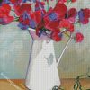 White Sweet Pea diamond painting