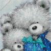 White Cute Bears diamond painting