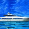 White Yacht diamond painting