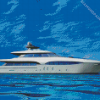 White Yacht diamond painting