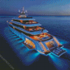 Yacht At Night diamond painting