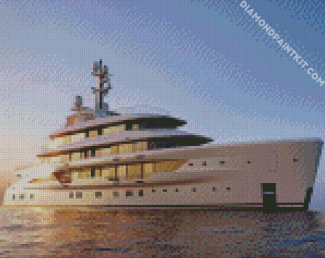 Yacht At Sunset diamond painting