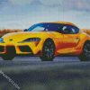 Yellow Supra diamond painting