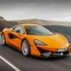 Yellow Sport Car diamond painting