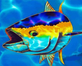 Yellow Fin Tuna diamond painting