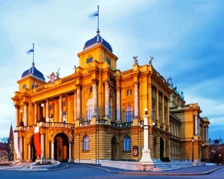 Zagreb National Theatre diamond painting