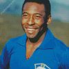 Pele Brazilian Soccer Player diamond painting