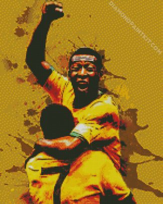 Pele Footballer diamond painting