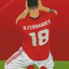 Player Bruno Fernandes diamond painting