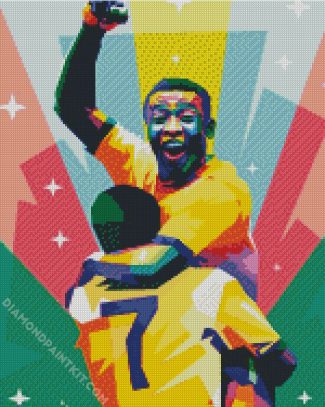 Pop Art Pele diamond painting