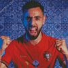 Portuguese Player Bruno Fernandes diamond painting