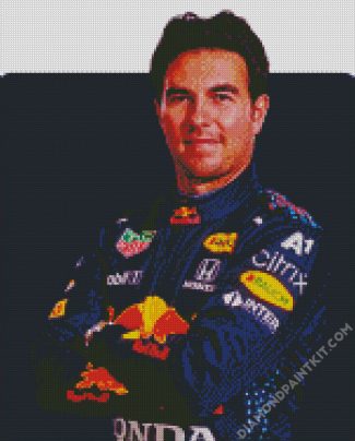 Racing Driver Sergio Perez diamond painting