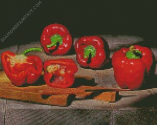 Red Peppers diamond painting