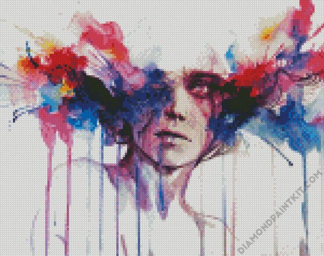 Splatter Overthinking Art diamond painting