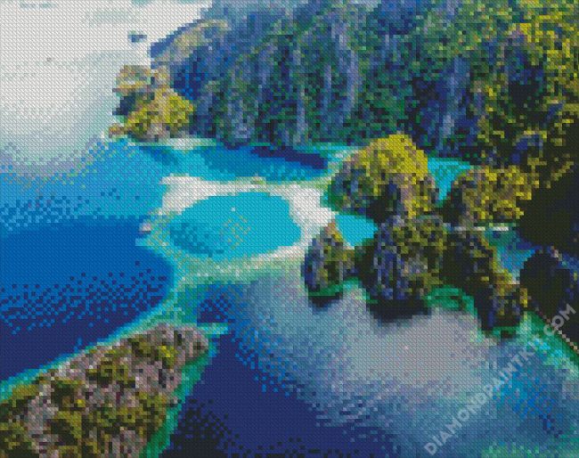 Palawan Island Seascape diamond painting