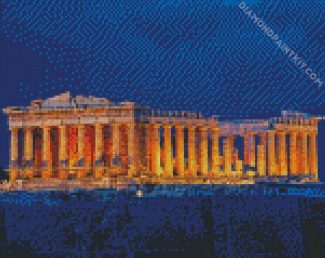 Parthenon Athens Greece diamond painting