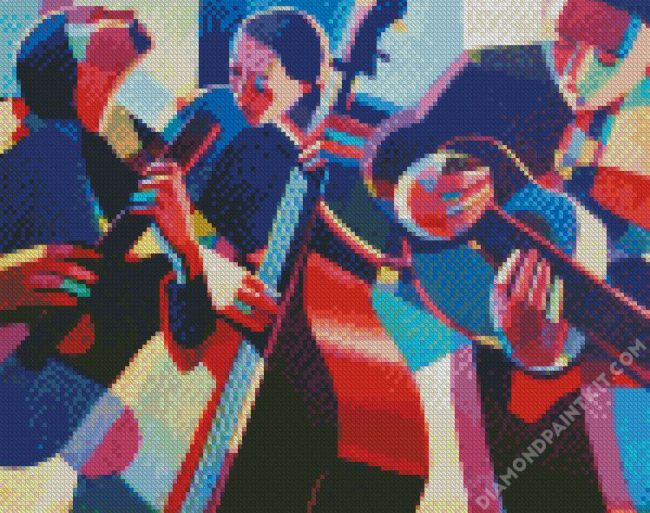 Abstract Jazz Musicians diamond painting