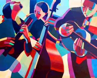 Abstract Jazz Musicians diamond painting