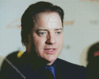 Actor Brendan Fraser diamond painting