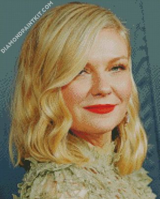 Actress Kristen Dunst diamond painting