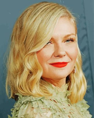 Actress Kristen Dunst diamond painting