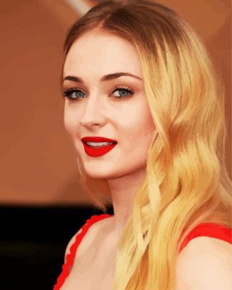 Actress Sophie Turner diamond painting