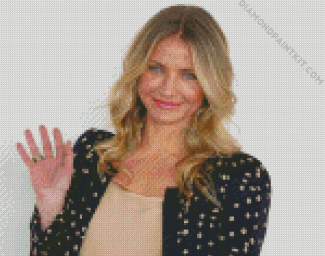 Actress Cameron Diaz diamond painting