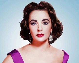 Actress Elizabeth Taylor diamond painting