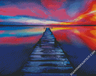 Aesthetic Sunset Seascape diamond painting