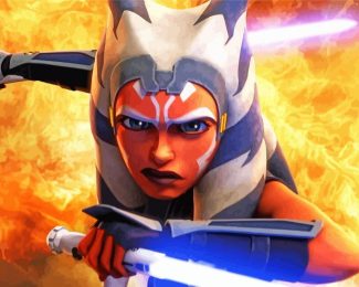 Ahsoka Tano Star Wars Clone Wars diamond painting